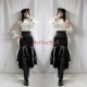 Surface Spell Gothic Dark Countess Lantern Sleeve Blouse